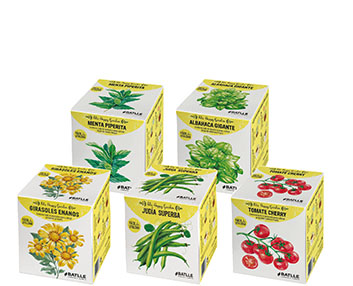 Kits para plantar aromticas, plantas de flor y hortalizas